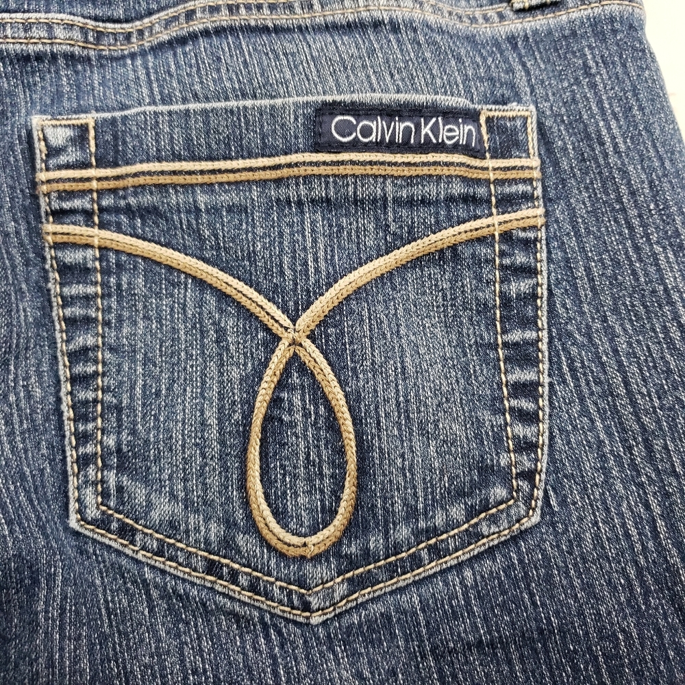 Calvin Klein Jeans Size 10 Skinny Blue Denim Pants - Picture 5 of 8